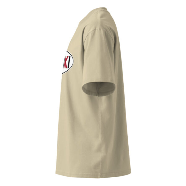 Camiseta oversize orgánica de cuello alto unisex - Imagen 8