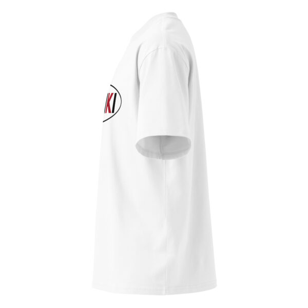 Camiseta oversize orgánica de cuello alto unisex - Imagen 12