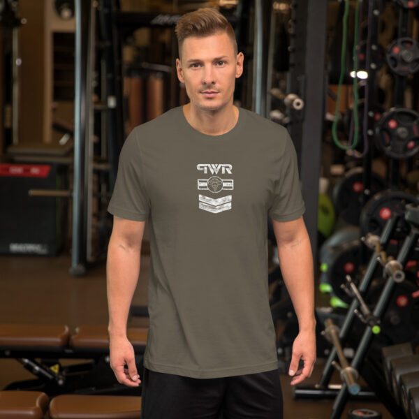 Camiseta de manga corta unisex PWR (primate world resistance) - Imagen 9