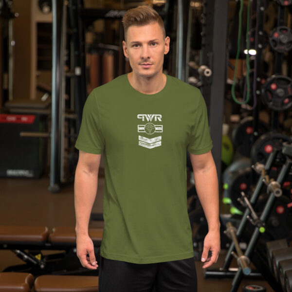 Camiseta de manga corta unisex PWR (primate world resistance) - Imagen 7